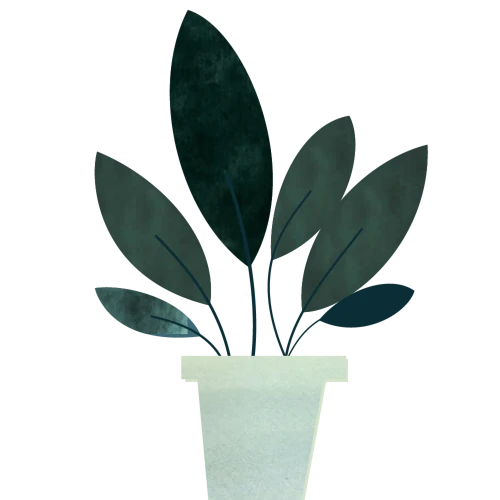 Illustratie van een plantenpot